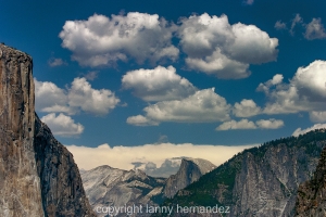 Clouds above Yosemite Valley